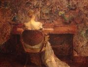 Thomas Dewing The Spinet Spain oil painting artist